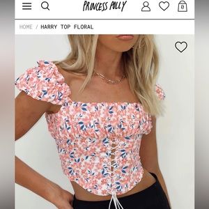 Princess Polly floral crop top